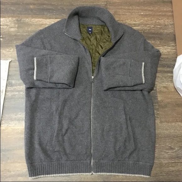 GAP Other - Men’s Gap bomber style full zip sweater jacket